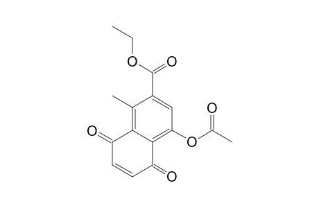 4-acetoxy-5,8-diketo-1-methyl-naphthalene-2-carboxylic acid ethyl ester