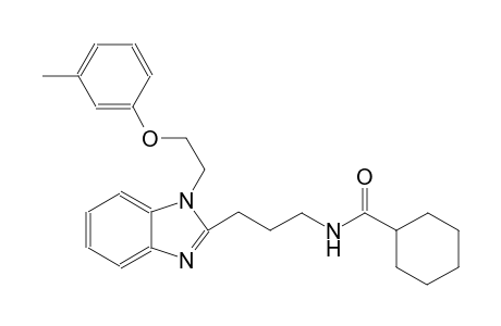 cyclohexanecarboxamide, N-[3-[1-[2-(3-methylphenoxy)ethyl]-1H-benzimidazol-2-yl]propyl]-