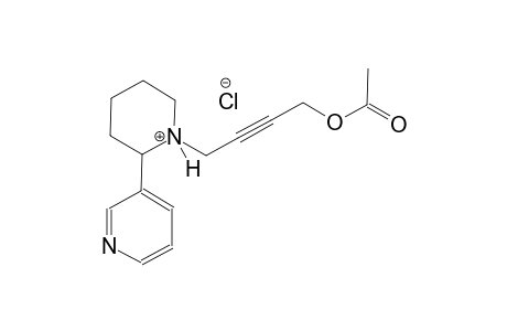 piperidinium, 1-[4-(acetyloxy)-2-butynyl]-2-(3-pyridinyl)-, chloride