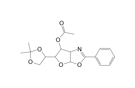 Furo[3,2-d]oxazol-6-ol, 5-(2,2-dimethyl-1,3-dioxolan-4-yl)-3a,5,6,6a-tetrahydro-2-phenyl-, acetate (ester), [3aR-[3a.alpha.,5.alpha.(R*),6.alpha.,6a.alpha.]]-