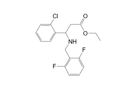Ethyl 3-(2-chlorophenyl)-3-[(2,6-difluorobenzyl)amino]propanoate