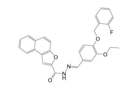 N'-((E)-{3-ethoxy-4-[(2-fluorobenzyl)oxy]phenyl}methylidene)naphtho[2,1-b]furan-2-carbohydrazide