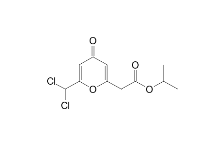 (6-Dichloromethyl-4-oxo-4H-pyran-2-yl)-acetic acid isopropyl ester