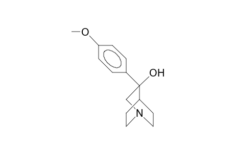 (.+-.)-3-(4-Methoxy-phenyl)-1-aza-bicyclo(2.2.2)octan-3-ol