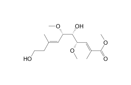 2,7-Decadienoic acid, 5,10-dihydroxy-4,6-dimethoxy-2,8-dimethyl-, methyl ester, [4S-(2E,4R*,5R*,6R*,7E)]-