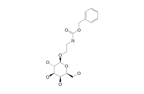 2-(BENZYLOXYCARBONYL)-AMINOETHYL-BETA-D-GALACTOPYRANOSIDE