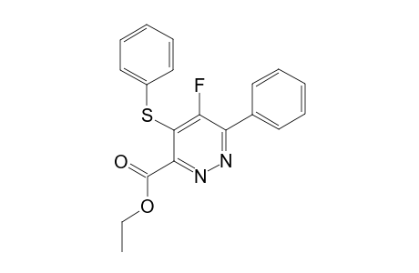 Ethyl 5-fluoro-6-phenyl-4-(phenylthio)pyridazine-3-carboxylate