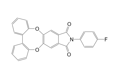 11H-dibenzo[5,6:7,8][1,4]dioxocino[2,3-f]isoindole-11,13(12H)-dione, 12-(4-fluorophenyl)-