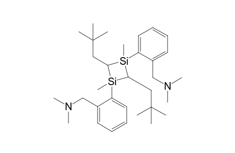 1,3-Bis[(2-N,N-Dimethylaminoethyl)phenyl]-1,3-dimethyl-2,4-dineopentyl-1,3-disilacyclobutane