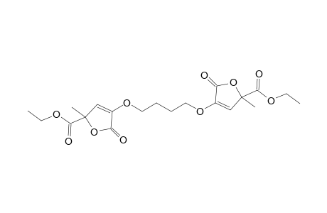 1,4-Bis[5-methyl-5-(ethoxycarbonyl)-2(5H)-furanone-3-yloxy]butane