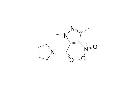 1,3-dimethyl-4-nitro-5-(1-pyrrolidinylcarbonyl)-1H-pyrazole