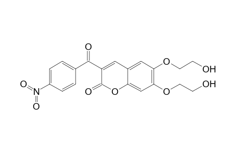 6,7-bis(2-hydroxyethoxy)-3-(4-nitrobenzoyl)chromen-2-one