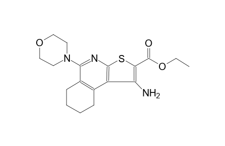 thieno[2,3-c]isoquinoline-2-carboxylic acid, 1-amino-6,7,8,9-tetrahydro-5-(4-morpholinyl)-, ethyl ester