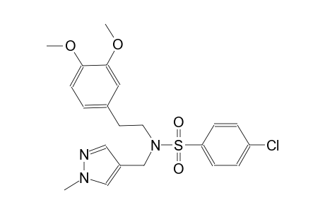 benzenesulfonamide, 4-chloro-N-[2-(3,4-dimethoxyphenyl)ethyl]-N-[(1-methyl-1H-pyrazol-4-yl)methyl]-