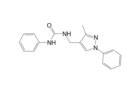 1-[(3-methyl-1-phenyl-4-pyrazolyl)methyl]-3-phenylurea