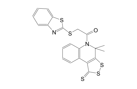5-[(1,3-benzothiazol-2-ylsulfanyl)acetyl]-4,4-dimethyl-4,5-dihydro-1H-[1,2]dithiolo[3,4-c]quinoline-1-thione
