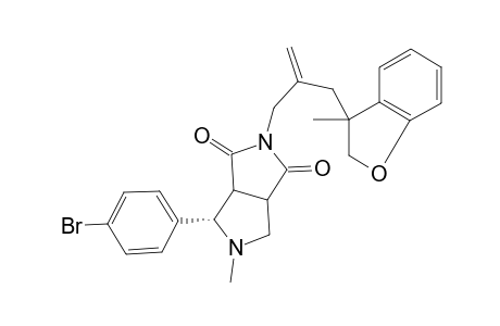 5-Methyl-4-(4-bromophenyl)-2-[2-(3-methyl-2,3-dihydrobenzofuran-3-ylmethyl)allyl]-1,3,3a.alpha.,4.beta.,6.alpha..beta.,6a.alpha.-hexahydropyrrolo[3,4-c]pyrrole-1,3-dione