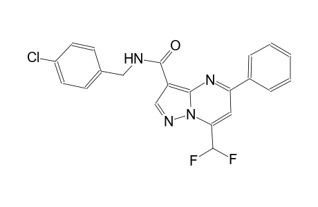 N-(4-chlorobenzyl)-7-(difluoromethyl)-5-phenylpyrazolo[1,5-a]pyrimidine-3-carboxamide