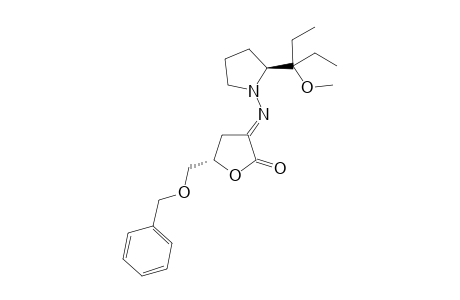 (3E,5S)-3-[(2S)-2-(3-methoxypentan-3-yl)pyrrolidin-1-yl]imino-5-(phenylmethoxymethyl)oxolan-2-one