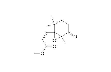 2-Propenoic acid, 3-(2,2,6-trimethyl-5-oxo-7-oxabicyclo[4.1.0]hept-1-yl)-, methyl ester, (Z)-