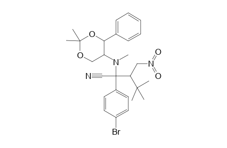 N-(2,2-dimethyl-4-phenyl-1,3-dioxan-5-yl)-N-methyl-N-[1-(p-bromophenyl)-1-cyano-2-tert-butyl-3-nitropropane]amine