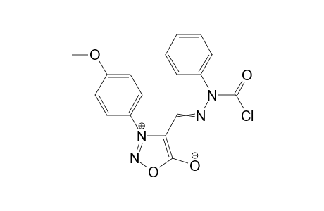 3-(4-Methoxyphenyl)sydnon-4-ylformaldehyde alpha-chloroformylphenylhydrazone