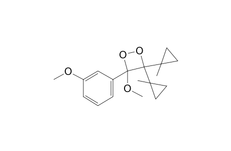 3-Methoxy-3-(3-methoxyphenyl)-4,4-bis(1-methylcyclopropyl)-1,2-dioxetane