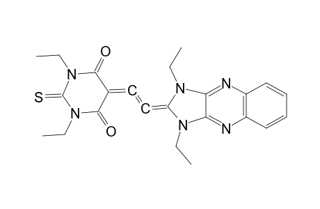 4,6(1H,5H)-pyrimidinedione, 5-[2-(1,3-diethyl-1,3-dihydro-2H-imidazo[4,5-b]quinoxalin-2-ylidene)ethenylidene]-1,3-diethyldihydro-2-thioxo-