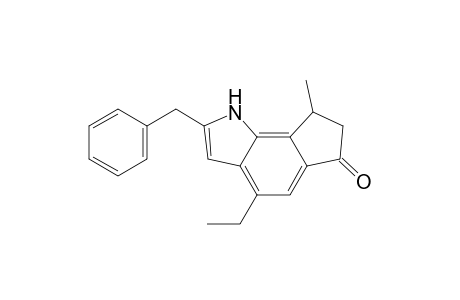 2-Benzyl-4-ethyl-8-methyl-7,8-dihydro-1H-aza-as-indacen-6-one