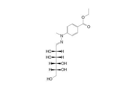 D-MANNOSE, (p-CARBOXYPHENYL)METHYLHYDRAZONE, ETHYL ESTER