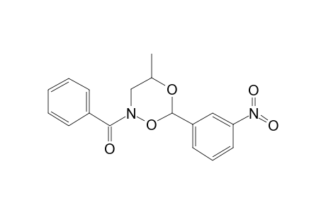 2-Benzoyl-4-methyl-6-(3-nitrophenyl)-1,5,2-dioxazinane