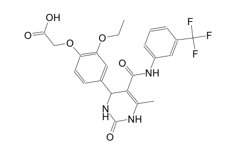 [2-ethoxy-4-(6-methyl-2-oxo-5-{[3-(trifluoromethyl)anilino]carbonyl}-1,2,3,4-tetrahydro-4-pyrimidinyl)phenoxy]acetic acid