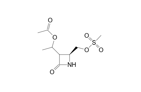 (4S)-3-(1'-Acetoxyethyl)-4-(mesylomethyl)-azetidin-2-one