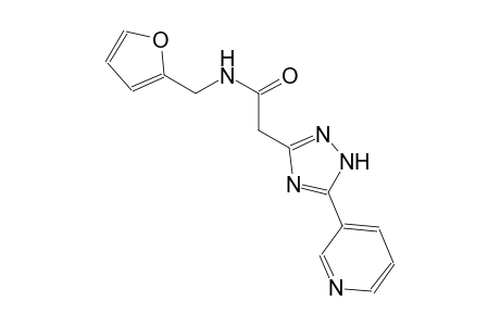 1H-1,2,4-triazole-3-acetamide, N-(2-furanylmethyl)-5-(3-pyridinyl)-