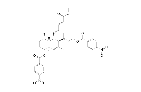 4-nitrobenzoic acid [(1R,4R,4aR,5R,6R,8aS)-5-[(1E,3E)-5-keto-5-methoxy-penta-1,3-dienyl]-4,7-dimethyl-6-[(E)-1-methyl-3-(4-nitrobenzoyl)oxy-prop-1-enyl]-1,2,3,4,4a,5,6,8a-octahydronaphthalen-1-yl] ester