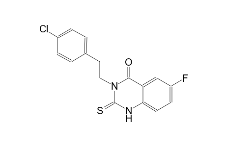 4(1H)-quinazolinone, 3-[2-(4-chlorophenyl)ethyl]-6-fluoro-2,3-dihydro-2-thioxo-
