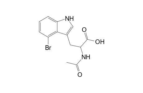 2-acetamido-3-(4-bromanyl-1H-indol-3-yl)propanoic acid