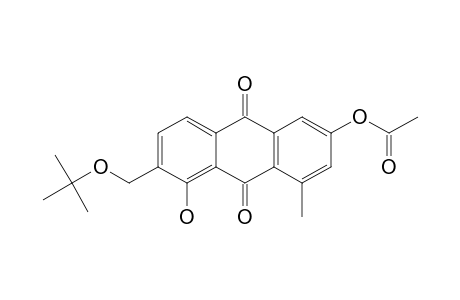 6-Acetoxy-2-(t-butoxymethyl)-1-hydroxy-8-methylanthraquinone