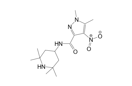 1,5-dimethyl-4-nitro-N-(2,2,6,6-tetramethyl-4-piperidinyl)-1H-pyrazole-3-carboxamide