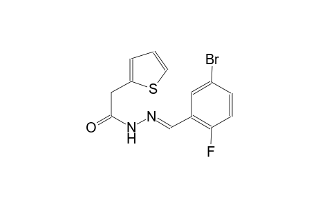 N'-[(E)-(5-bromo-2-fluorophenyl)methylidene]-2-(2-thienyl)acetohydrazide