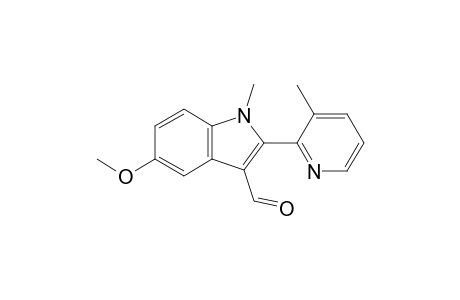 5-Methoxy-1-methyl-2-(3-methyl-2-pyridinyl)-3-indolecarboxaldehyde