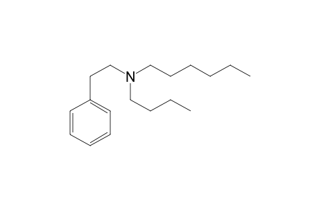 N-Butyl-N-hexylphenethylamine