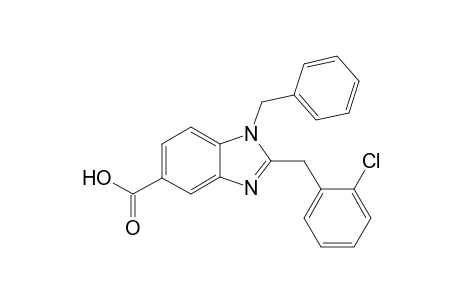 1-Benzyl-2-(2-chlorobenzyl)benzimidazole-5-carboxylic acid