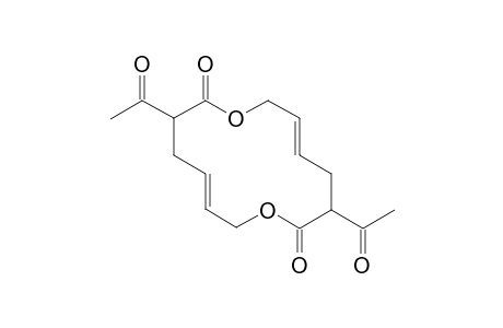 (5E,12E)-3,10-diacetyl-1,8-dioxacyclotetradeca-5,12-diene-2,9-dione