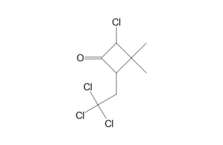 2-CHLORO-3,3-DIMETHYL-4-(2,2,2-TRICHLOROETHYL)CYCLOBUTANONE