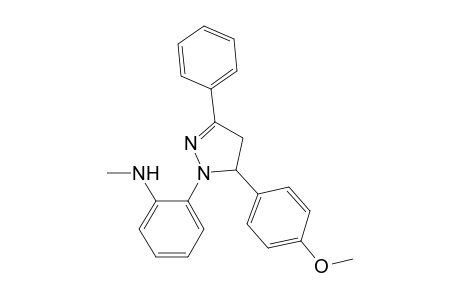 2-[5-(4-methoxyphenyl)-3-phenyl-4,5-dihydropyrazolyl]-N-methylaniline