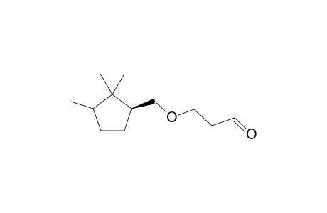 3-(((S)-2,2,3-trimethylcyclopentyl)methoxy)propanal