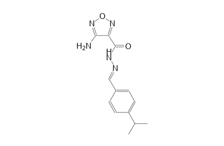 1,2,5-oxadiazole-3-carboxylic acid, 4-amino-, 2-[(E)-[4-(1-methylethyl)phenyl]methylidene]hydrazide