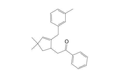 2-[4,4-Dimethyl-2-(3-methylphenyl)methyl-2-cyclopenten-1-yl]-1-phenylethanone
