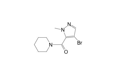 1-[(4-bromo-1-methyl-1H-pyrazol-5-yl)carbonyl]piperidine